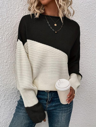 Levoire | Sweater En Maille Bicolore Élégante