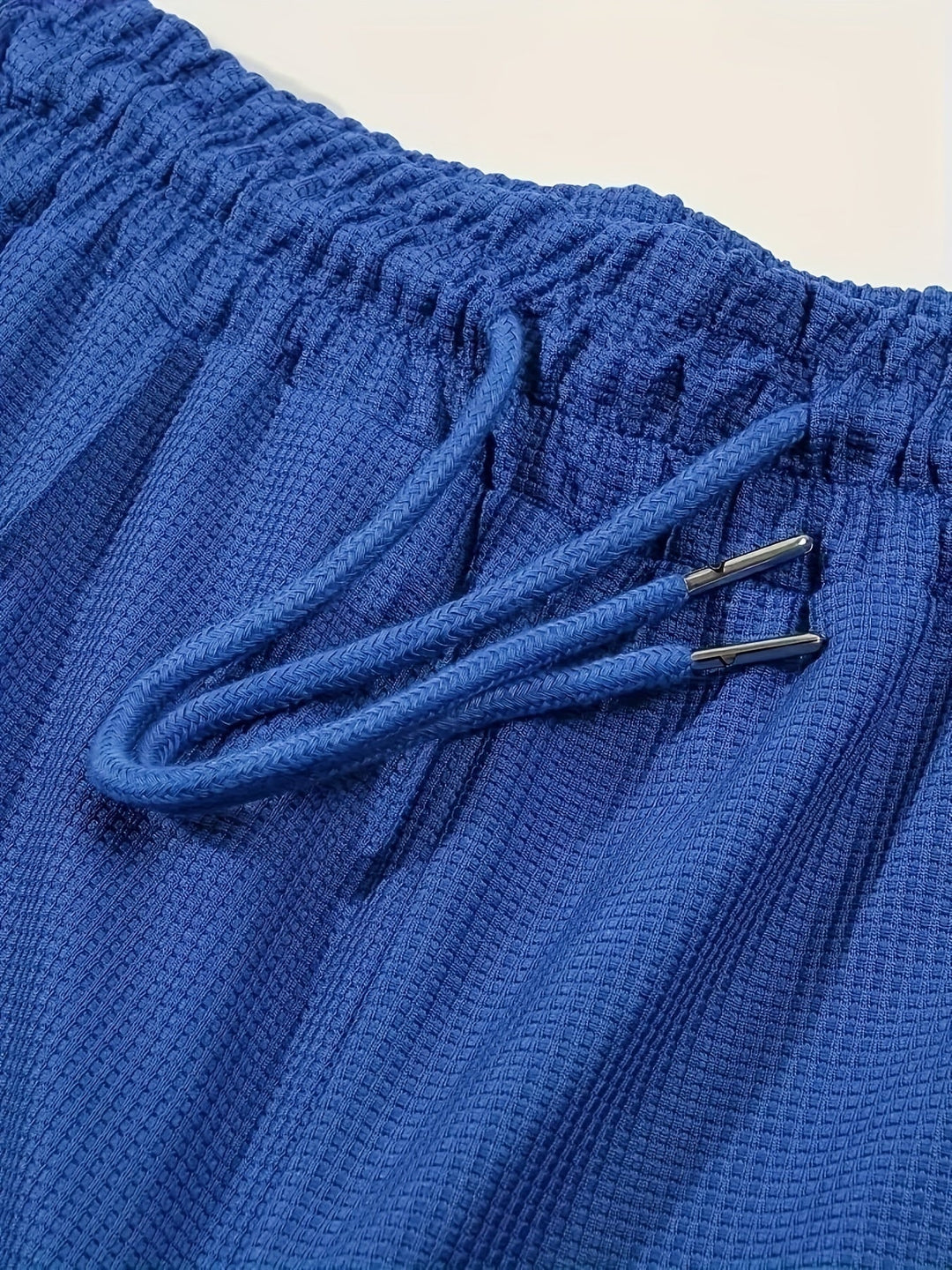 Levoire | Pantalon De Bain En Tricot À Carreaux Unicolore Avec Cordon Ajustable