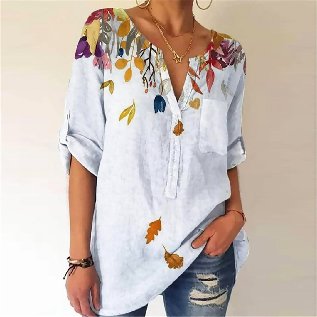 Levoire | Chemise Polo Imprimée Vendange Automne blanc
