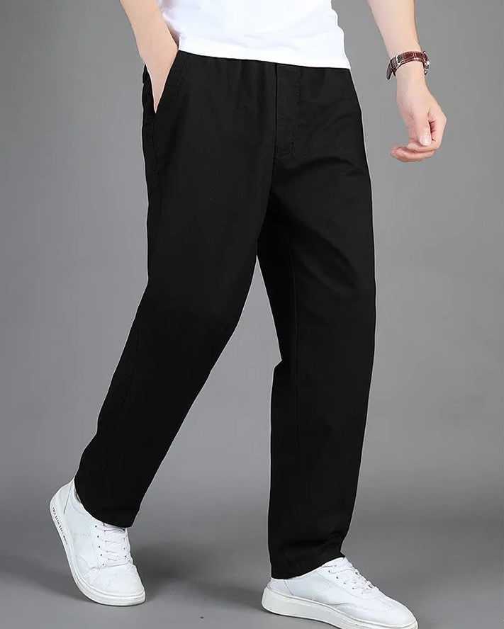 Levoire | Pantalons Baggy Style Confortable Tous Les Jours Noir