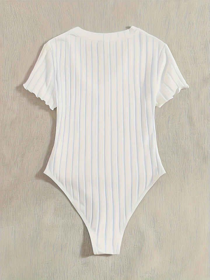 Levoire | Body Uni Avec Décolleté En V