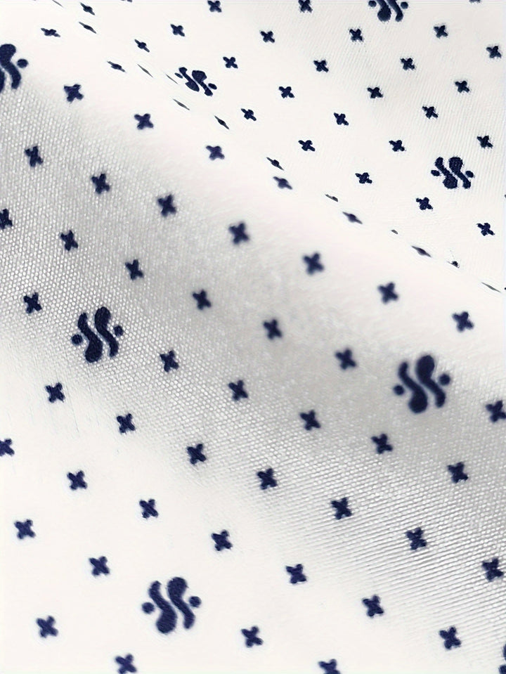 Levoire | Chemise Ajustée À Motif Géométrique