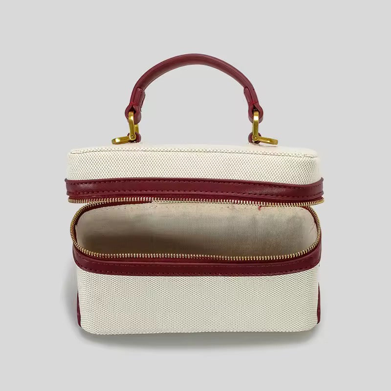 Levoire | Sac À Épaule Élégant En Toile Et Cuir