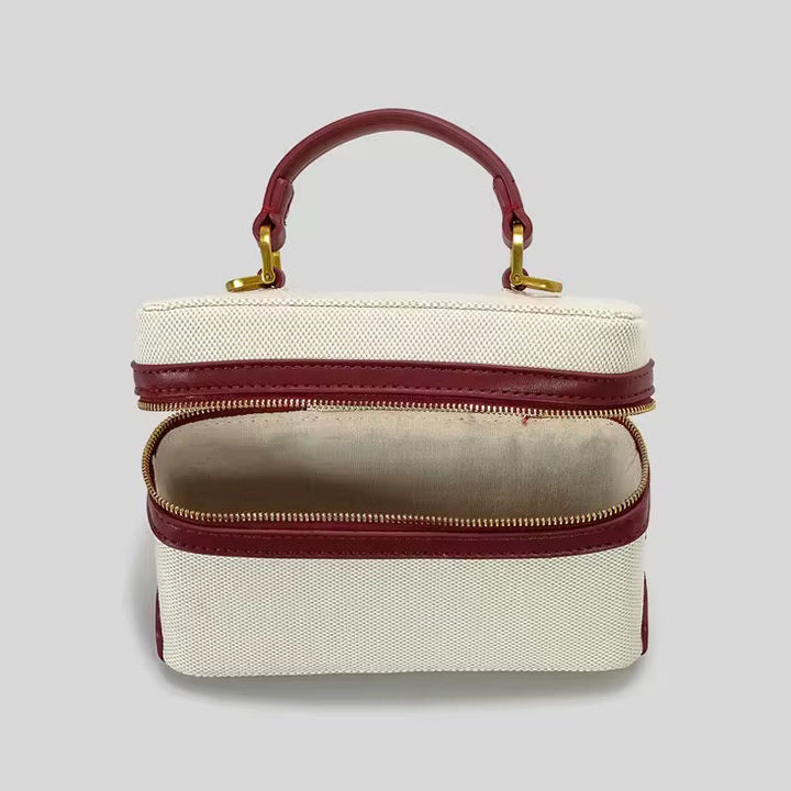 Levoire | Sac À Épaule Élégant En Toile Et Cuir