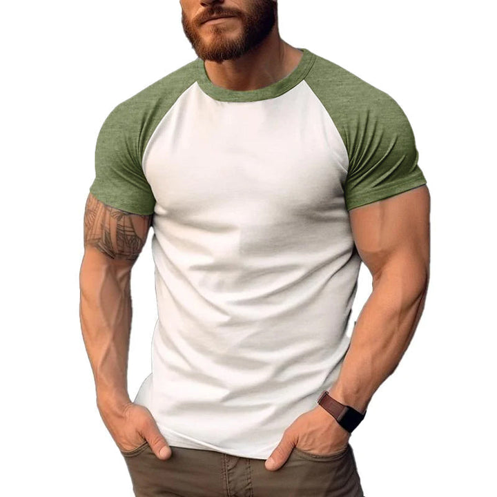 Levoire | T-Shirt De Printemps Décontracté En 2 Couleurs À Manches Courtes Vert