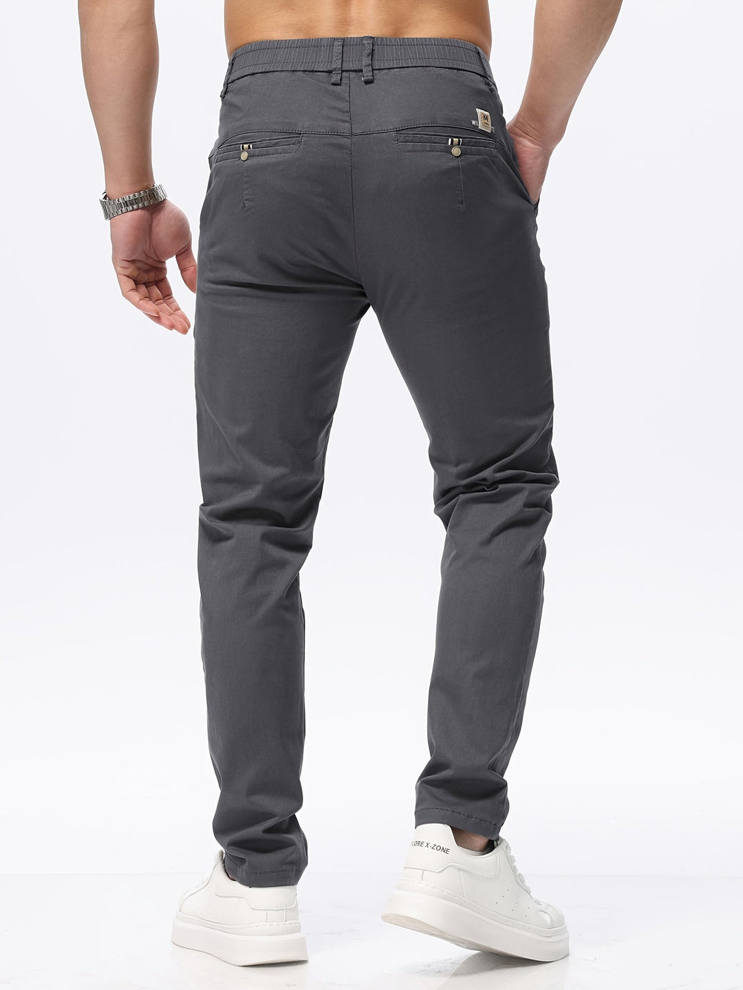 Levoire | Stretch Slim Fit Détente Mélange De Coton Pantalon