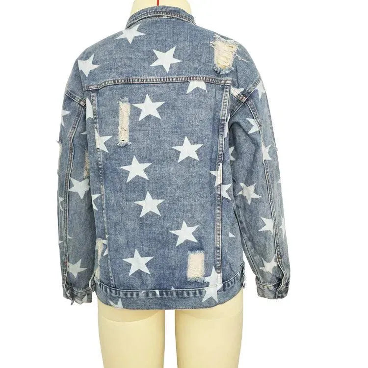 Levoire | Renno Veste en Jean Femme avec Cinq Étoiles