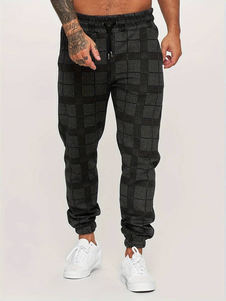 Levoire | Pantalons de loisirs à carreaux pour hommes