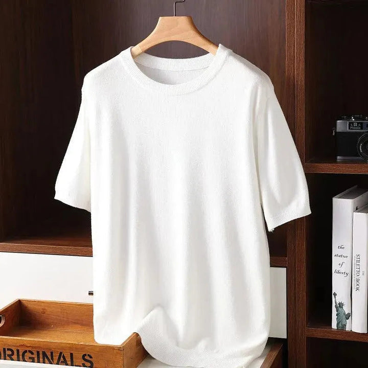 Levoire | T-shirt d'été léger pour hommes à manches courtes Blanc
