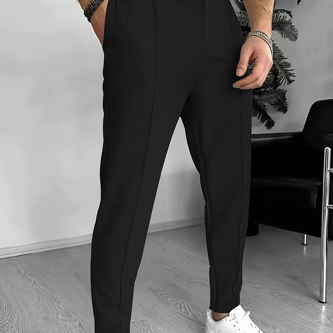 Levoire | Pantalons En Polyester Pour Hommes Avec Une Ceinture Élastique