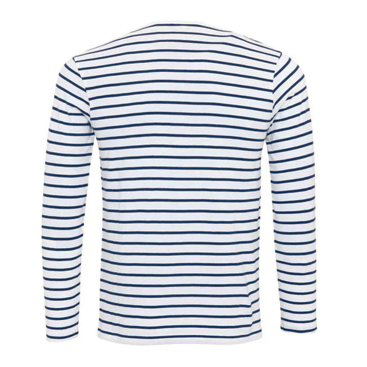 Levoire | Chemise À Rayures À Manches Longues Avec Col Henley