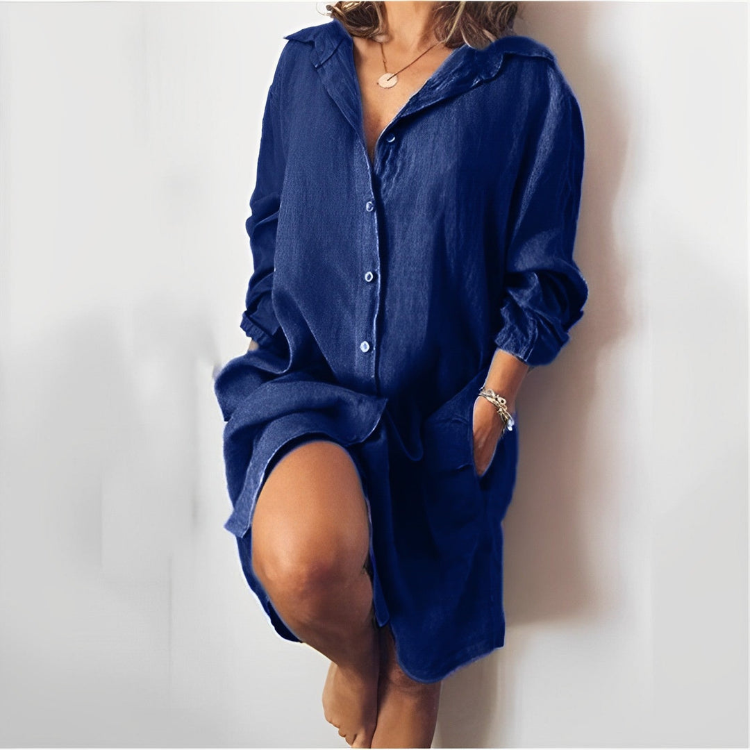 Levoire | Classique et élégant chemisier Bleu marine