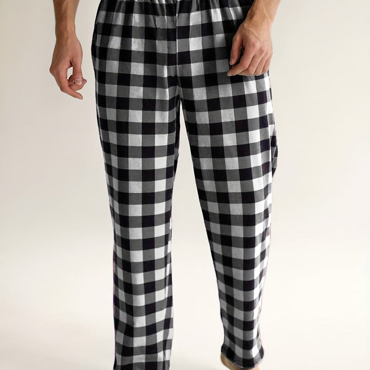 Levoire | Pantalons De Pyjama À Carreaux Rouges Et Noirs