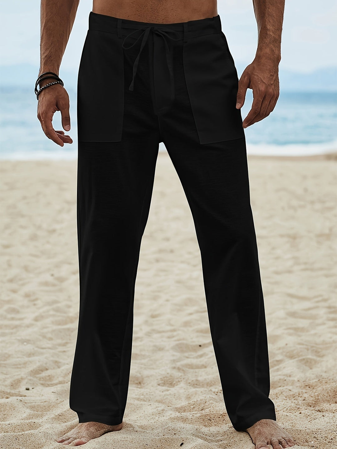 Levoire | Pantalons Cargo Doux En Mélange De Coton Et Lin