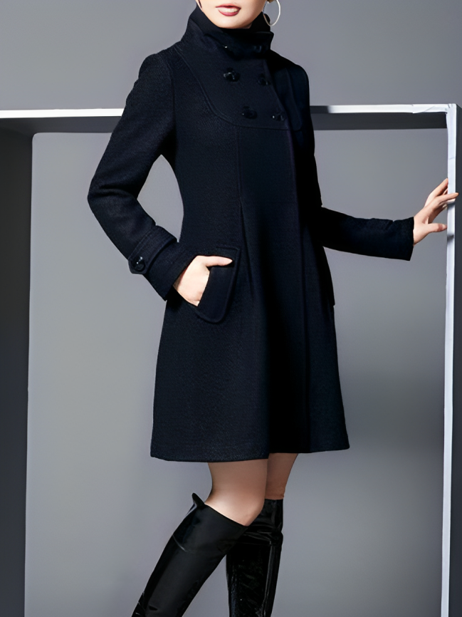 Levoire | Manteau doux et frais Noir