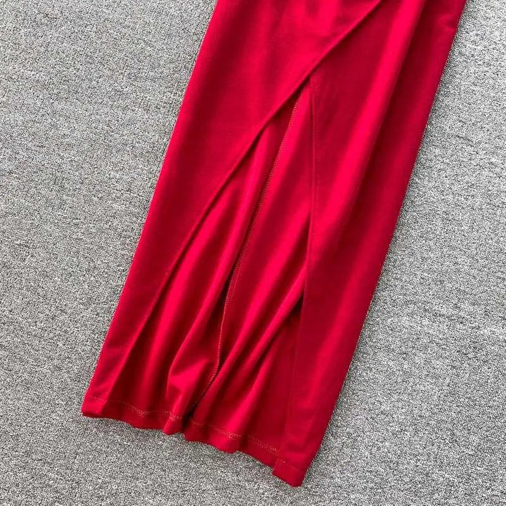 Levoire | Robe à décolleté en V et fente