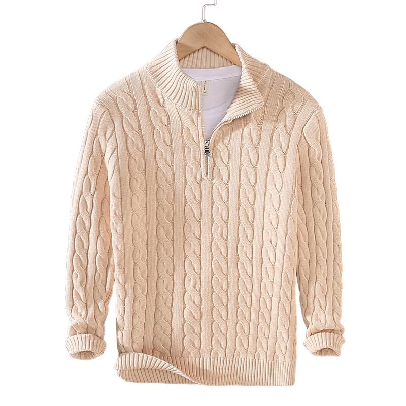 Levoire | Pull En Tricot De Luxe Avec Fermeture Éclair Moderne