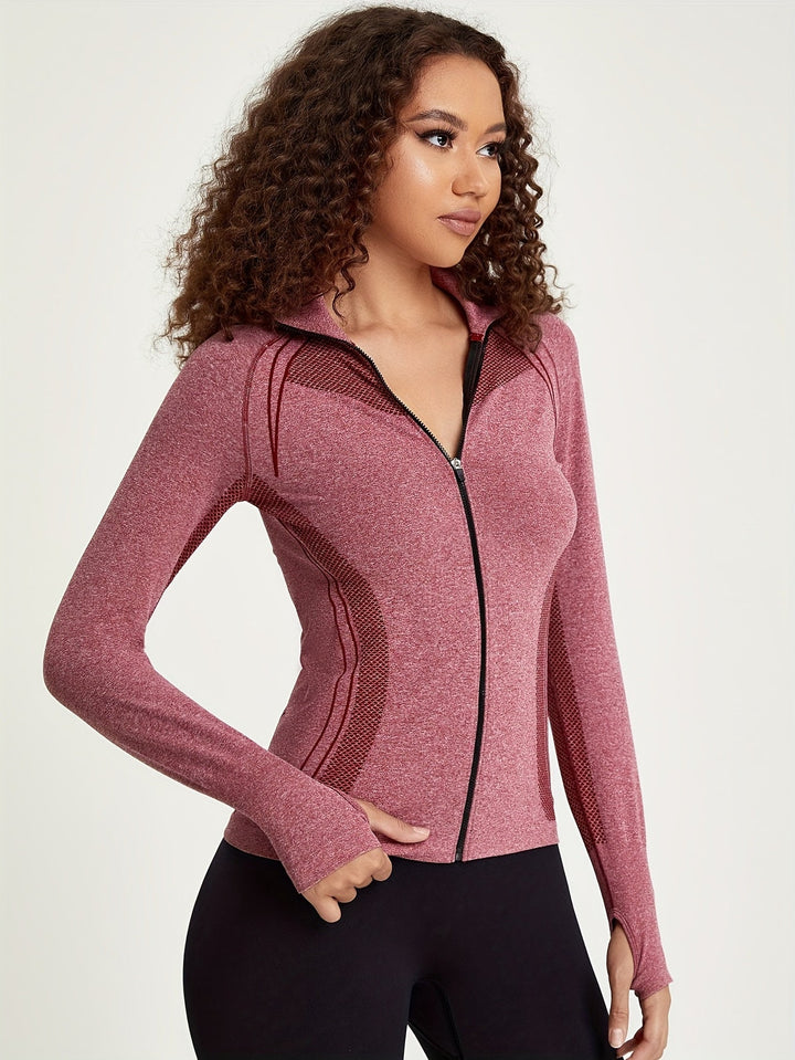 Levoire | Veste De Sport Pour Femmes À Manches Longues Et Décorations Rayées