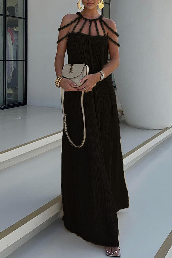 Levoire | Robe Longue Confortable Noir Taille unique