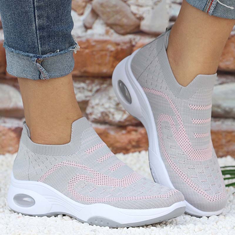 Levoire | Baskets Slip-On Confortables À Niveau Nuage Pour Femmes Gris
