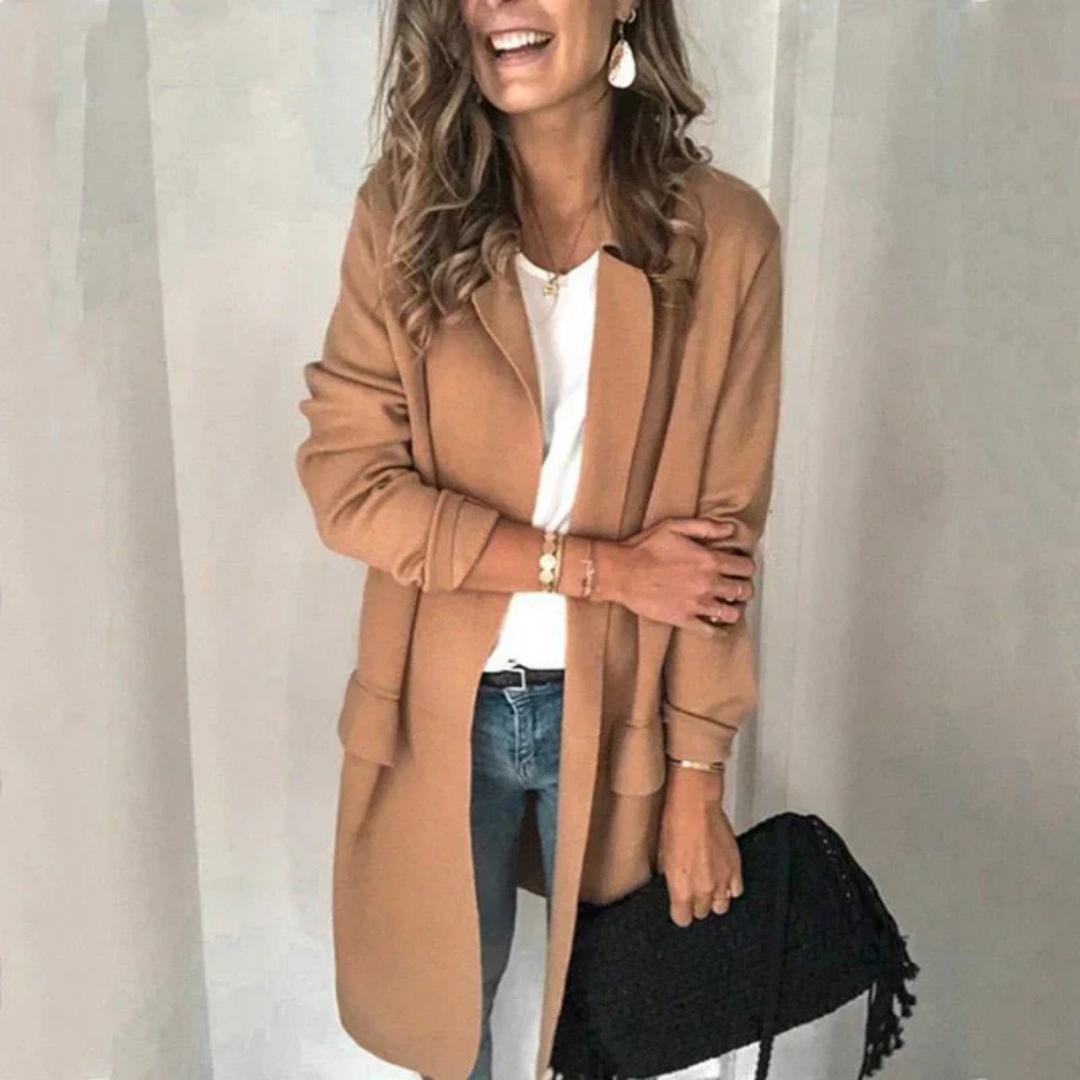 Levoire | Blazer Élégant En Couleur Vive Braun