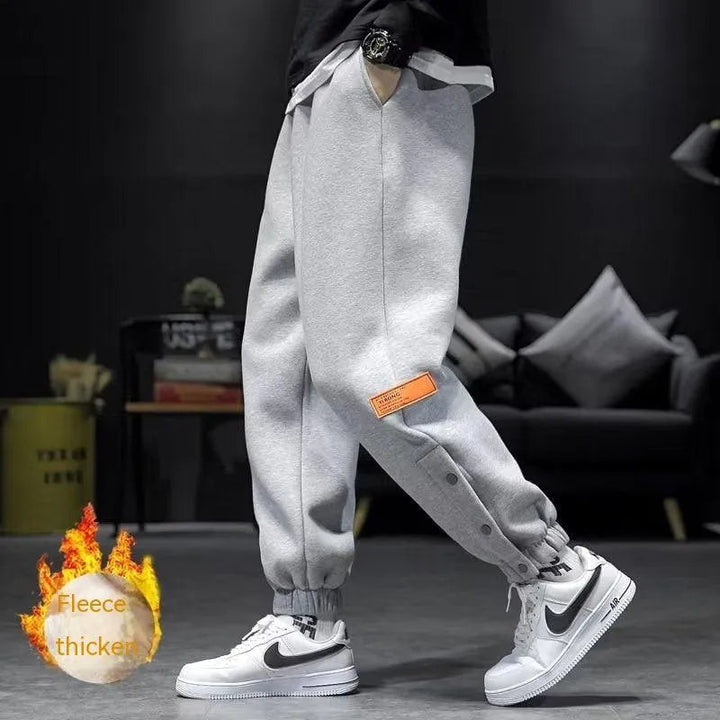 Levoire | Pantalon de loisirs doublé en velours Plus Velours Gris
