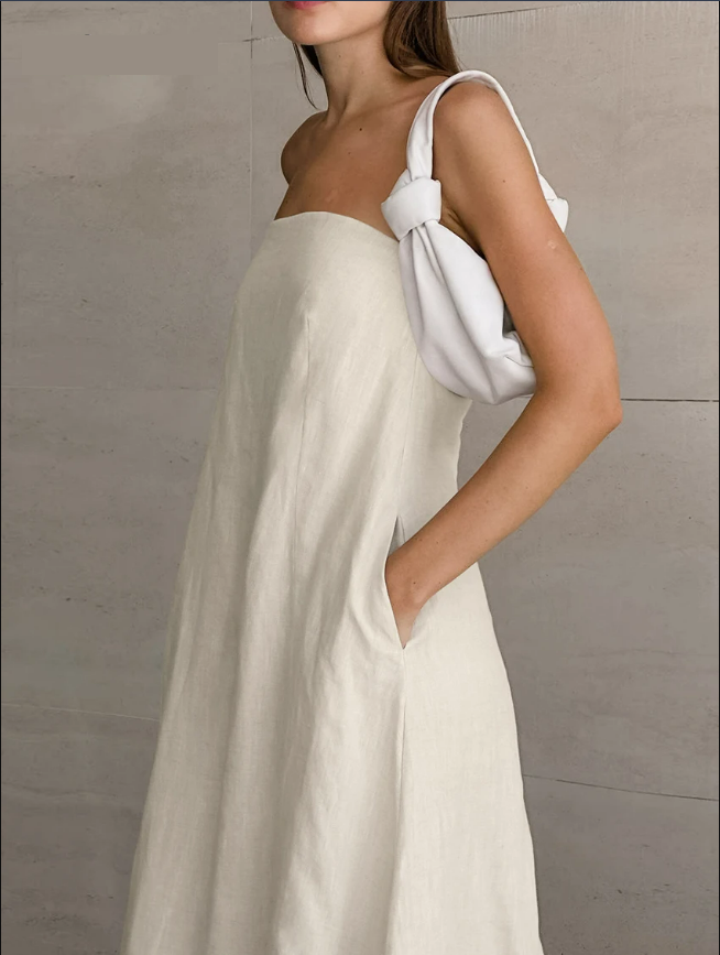 Levoire | Robe En Lin En Forme De A Avec Poches