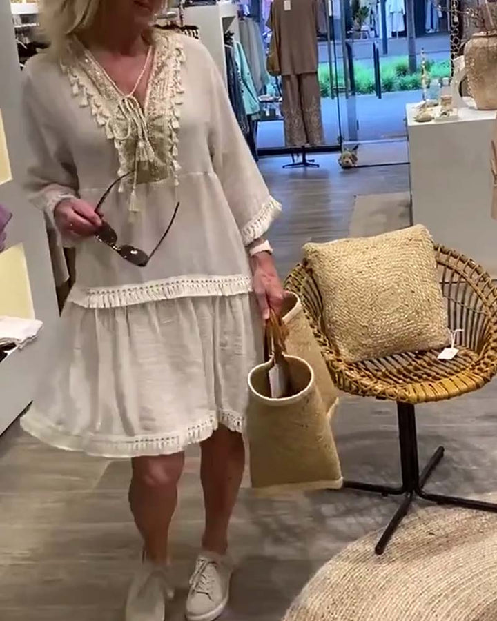 Levoire | Robe décontractée à encolure en V