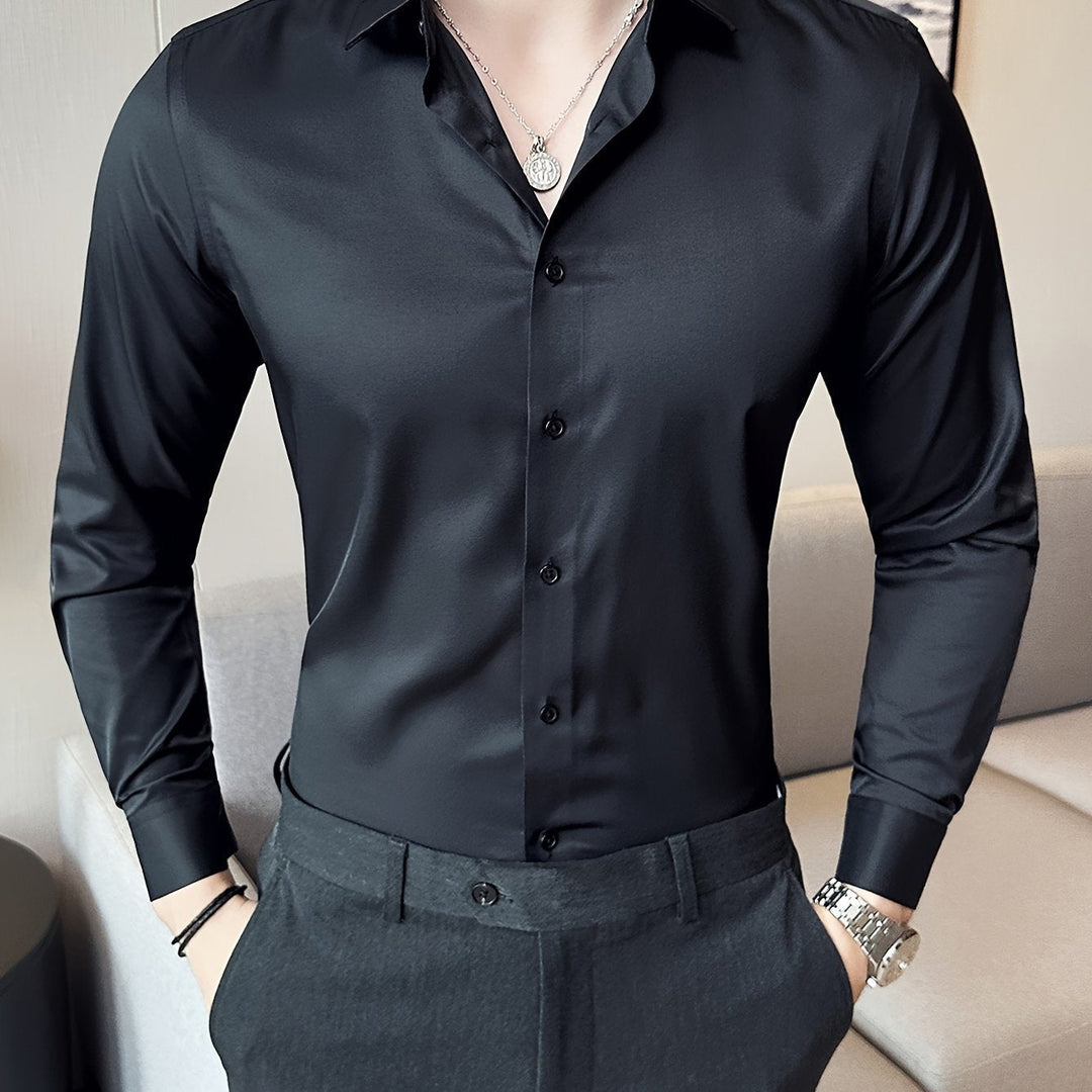 Levoire | Classique Uni Manches Longues Chemise