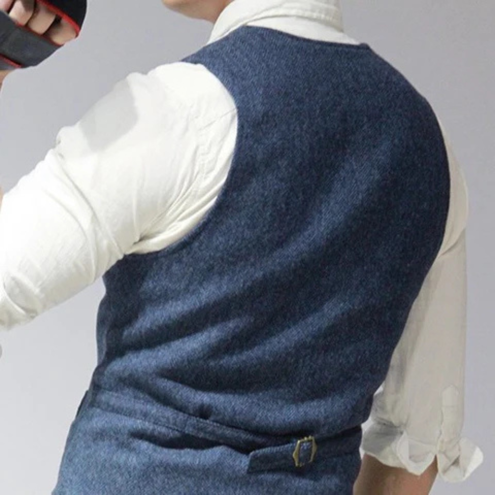 Levoire | Gilet élégant pour hommes en look denim