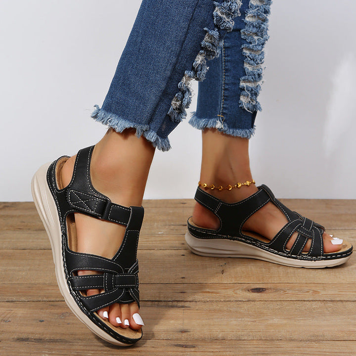 Levoire | Chaussures À Velcro Orthopédiques Avec Semelle Amortissante Pour Femmes Noir