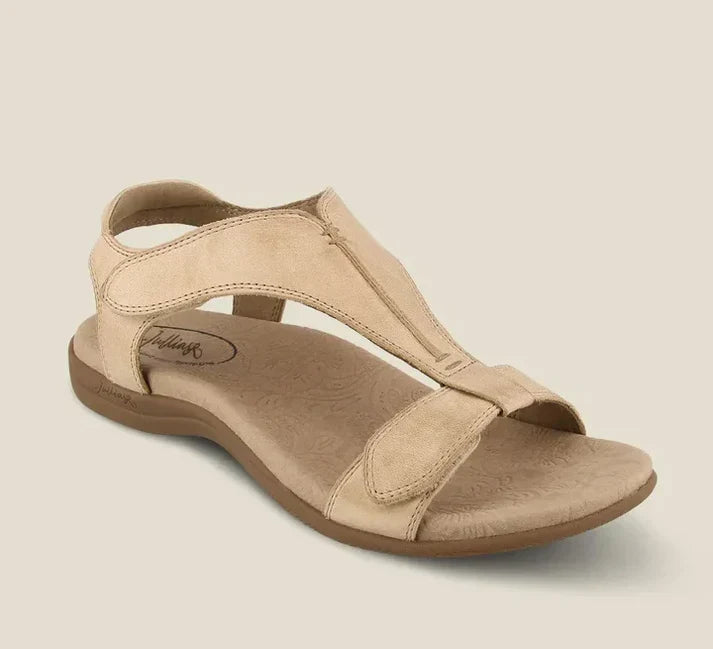Levoire | Été 2023 Chaussures En Cuir Avec Sandales Réglables Beige
