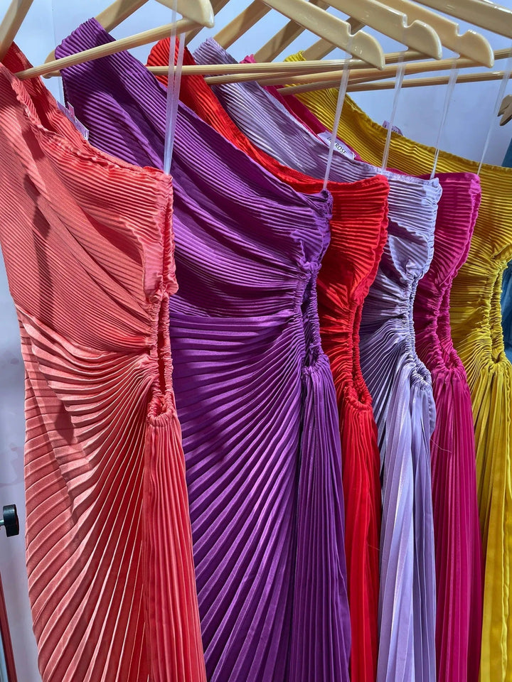 Levoire | Robe plissée à une épaule
