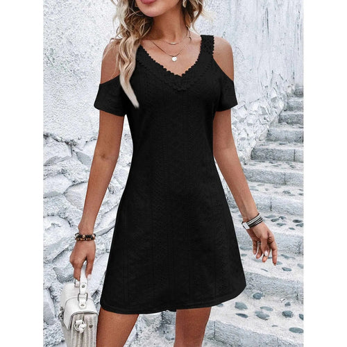 Levoire | Robe à manches courtes avec épaules nues Mode d'été
