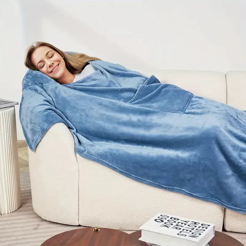 Levoire | Confort Ultime Coussin Couverture avec Grande Poche
