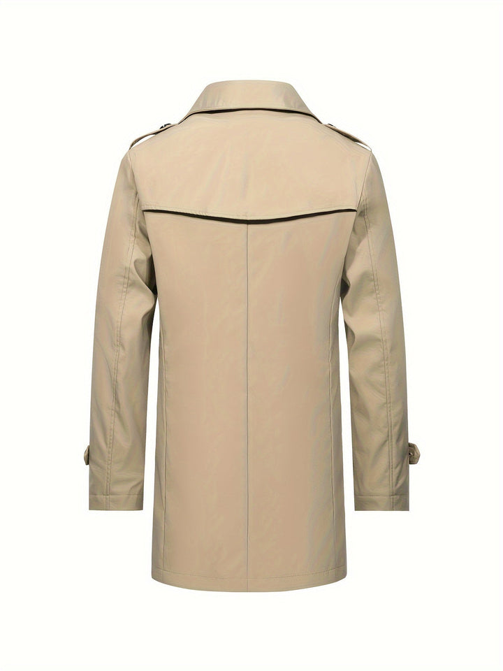 Levoire | Trench-Coat Pour Hommes À Double Rangée Dans Une Couleur