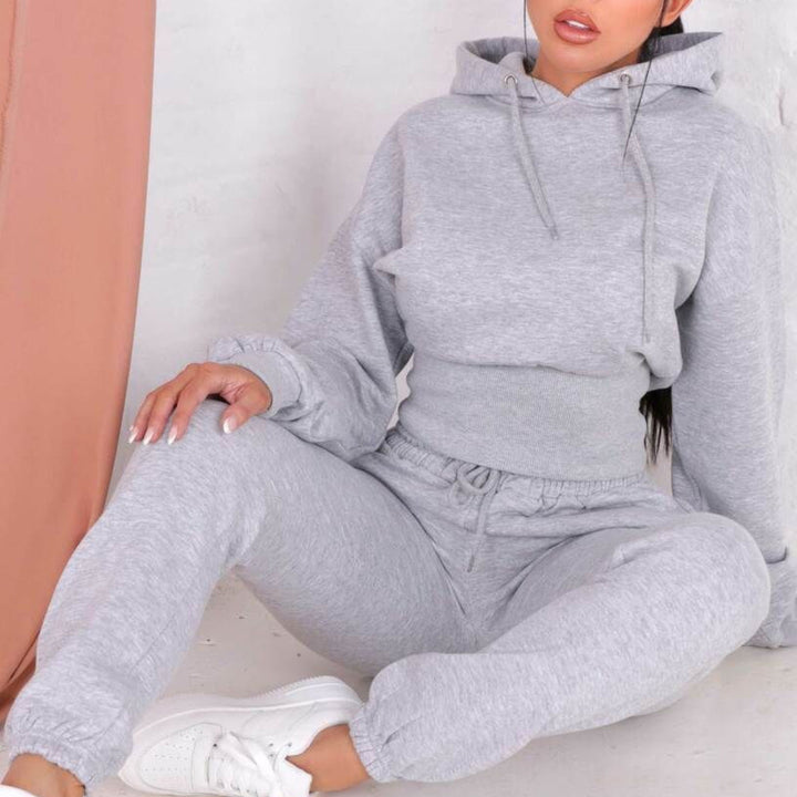 Levoire | Ensemble Femme Survêtement avec Écharpe Gris