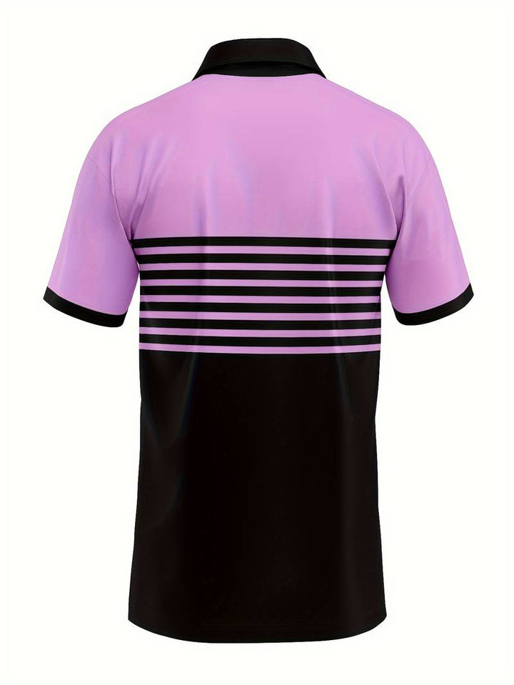 Levoire | T-Shirt De Golf Avec Impression Rayée