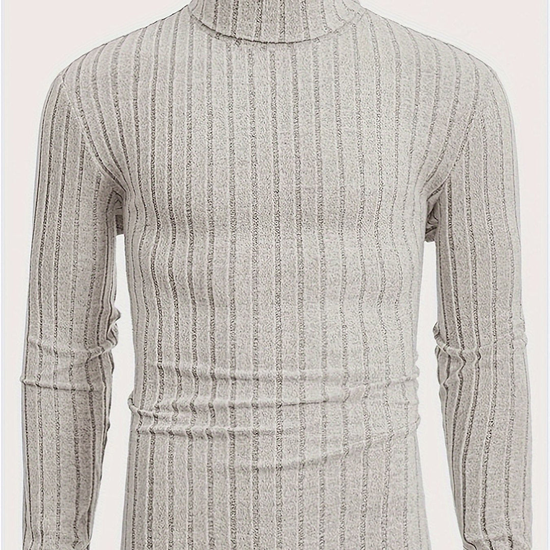 Levoire | Pull En Tricot Rayé Avec Col Pour Hommes