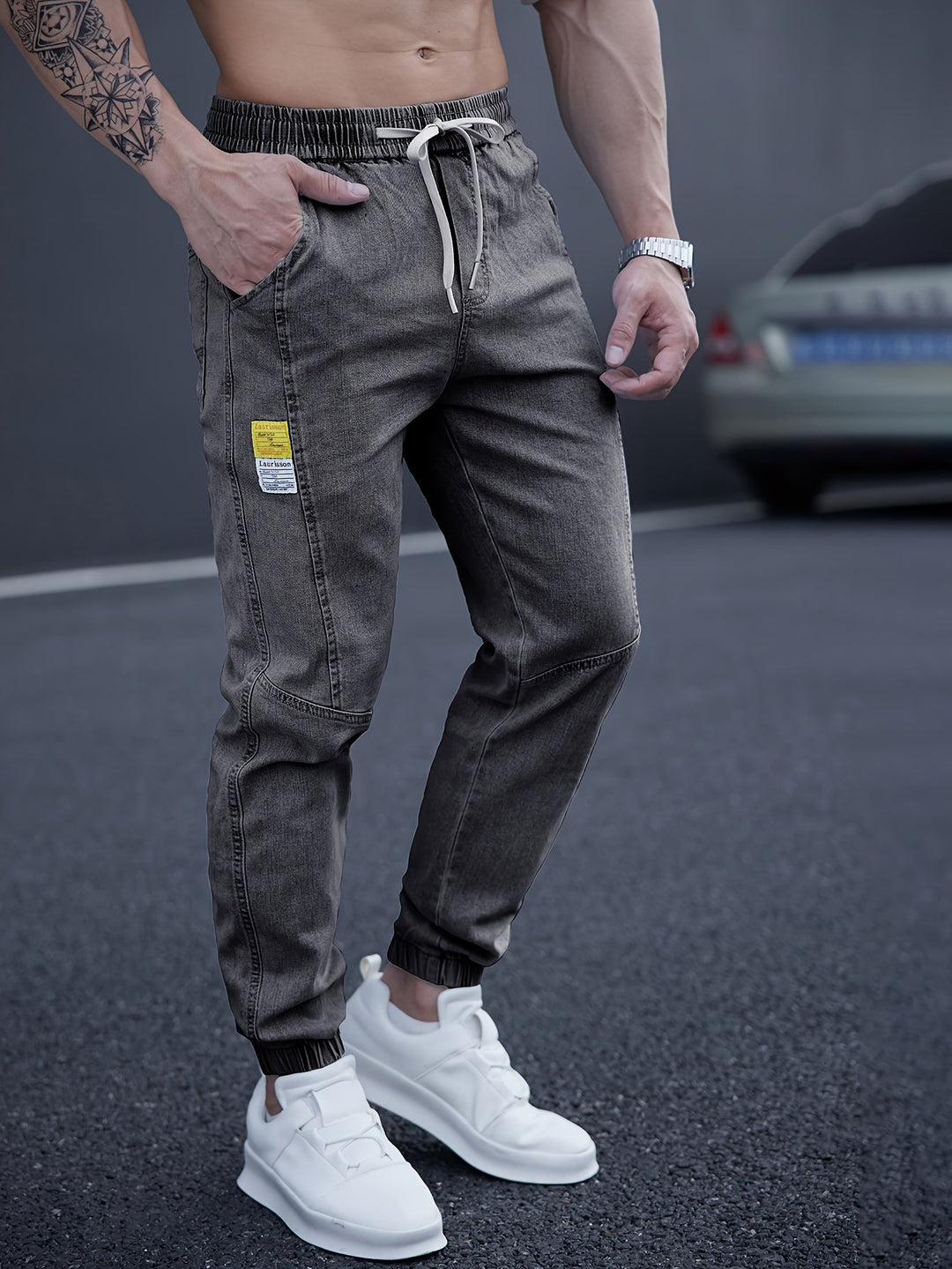 Levoire | Jean Homme Slim Style Urbain gris