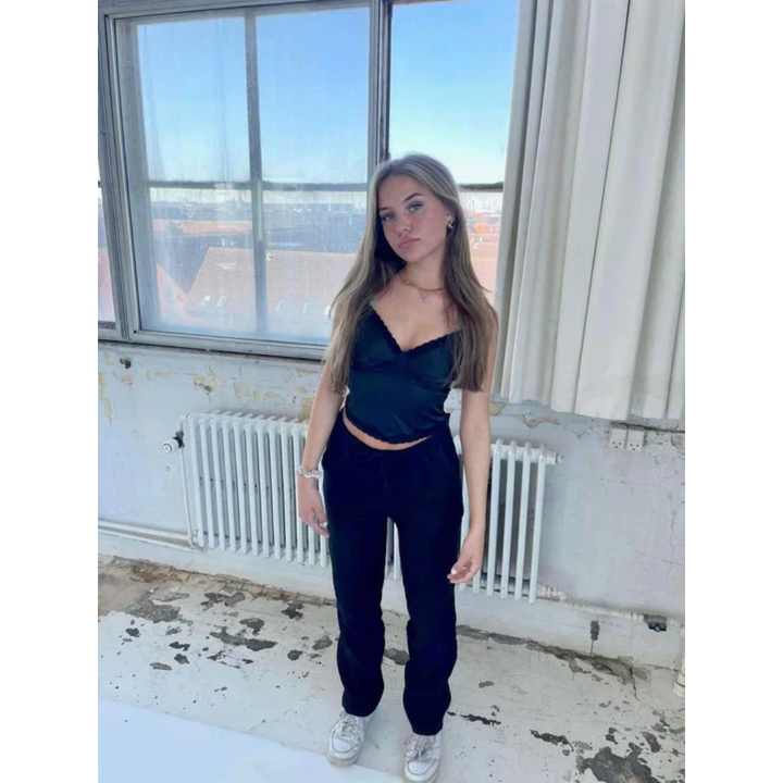 Levoire | Pantalon Femme avec cordon Noir