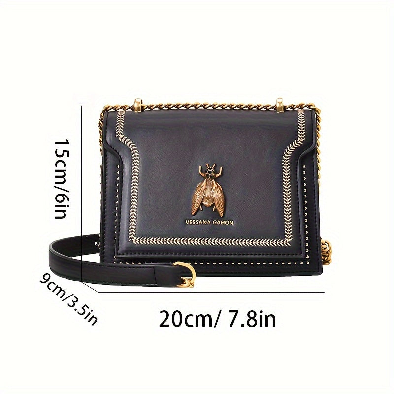 Levoire | Sac À Main Élégant En Cuir Vegan Avec Pendentif Abeille