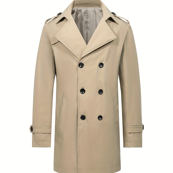 Levoire | Trench-Coat Pour Hommes À Double Rangée Dans Une Couleur