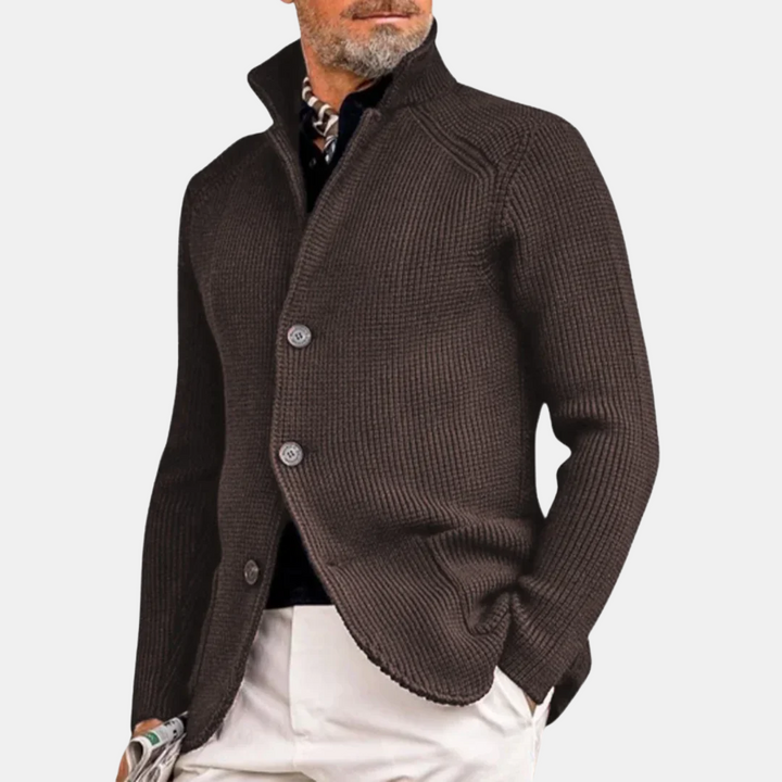 Levoire | Gilet en tricot fait main Braun
