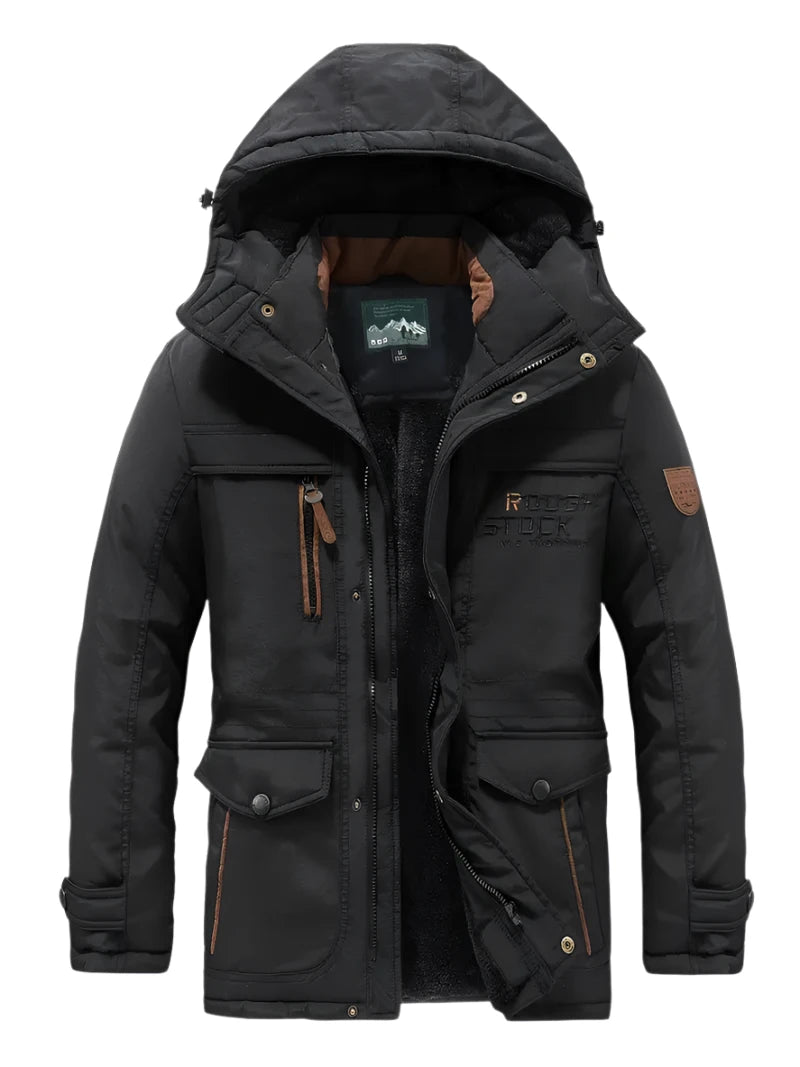 Levoire | Veste capuche manches longues résistante aux intempéries Noir