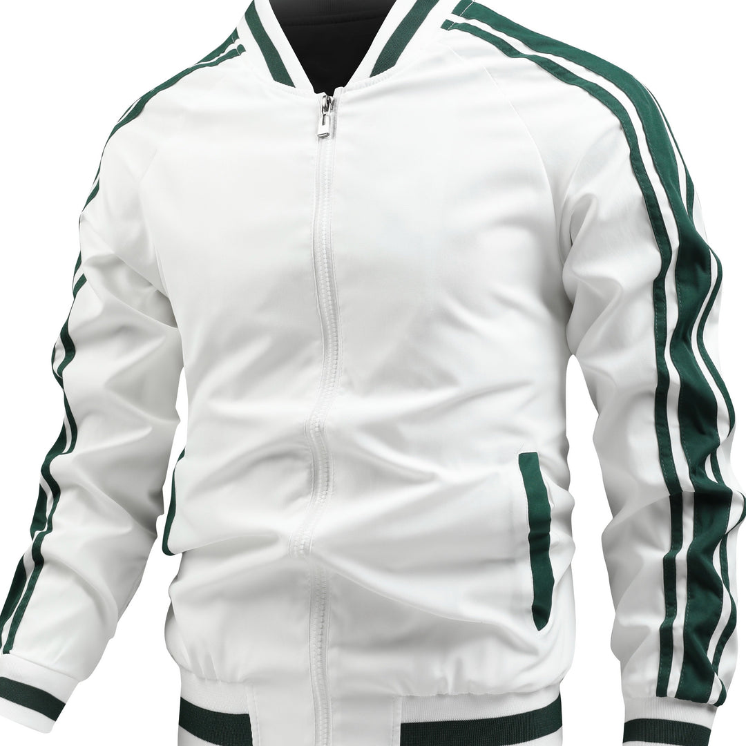 Levoire | Veste De Sport Pour Homme À Blocs De Couleurs Blanc