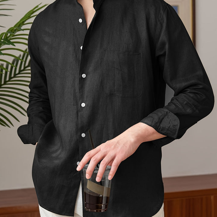 Levoire | Chemise En Lin Non Mélangée À Manches Longues