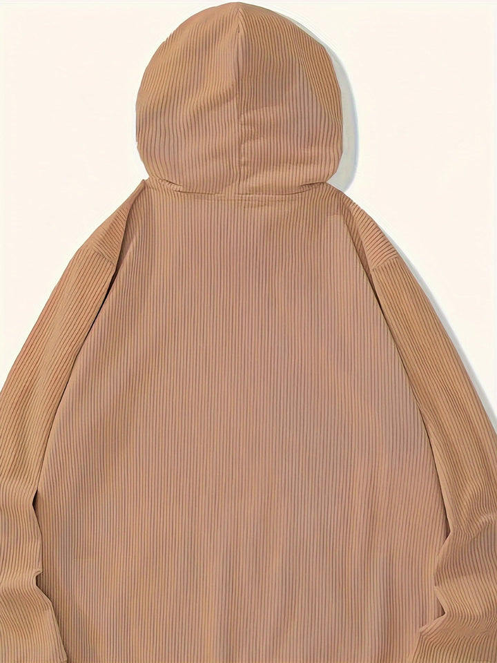 Levoire | Cas Hommes Sweatshirt À Capuche Rayé Et Poche Kangourou