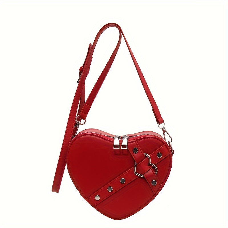 Levoire | Sac À Bandoulière En Forme De Cœur Uni Rot