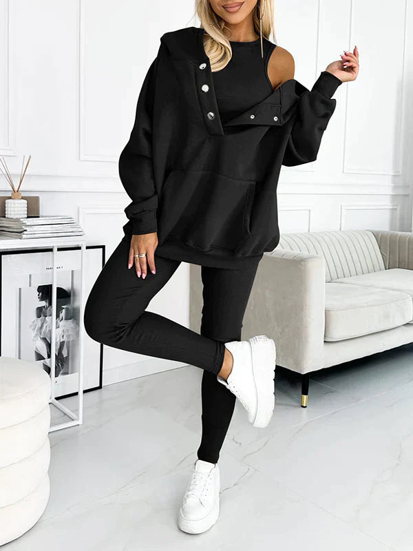Levoire | Ensemble De Survêtement Confortable Noir